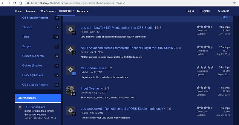 صورة لـ OBS vs. XSplit Broadcaster: من هو أفضل تطبيق لبث الألعاب ومشاركتها | OBS-Plugins-Listing-Website-DzTechs