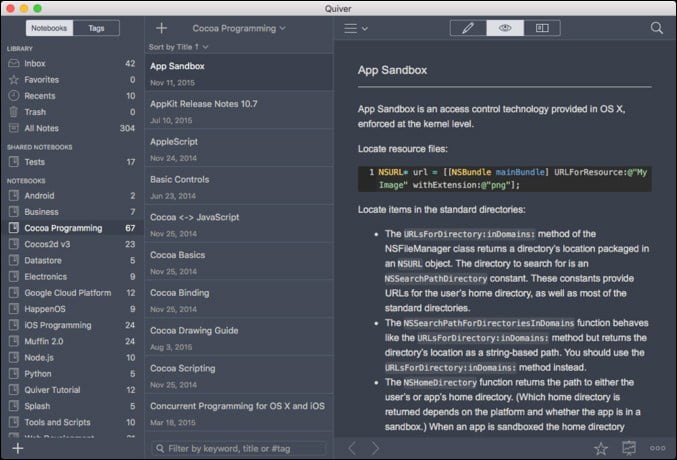 صورة لـ أفضل برامج تحرير Markdown التعاوني على الإنترنت | Quiver-DzTechs