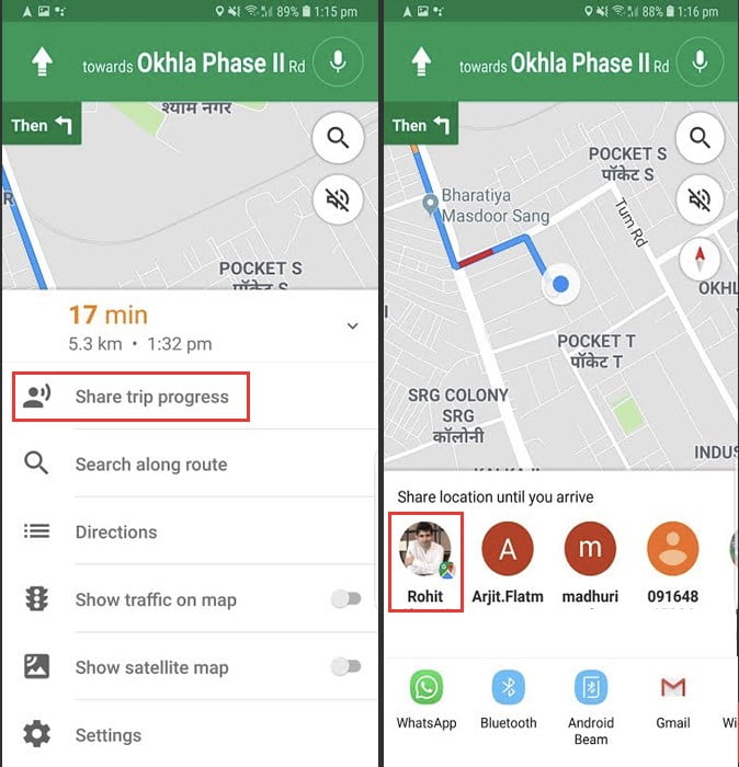 صورة لـ يمكنك الآن مشاركة موقعك في الوقت الفعلي من خلال خرائط Google | Share-Your-Real-Time-Location-with-Google-Maps2-DzTechs