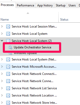 صورة لـ فهم وتعطيل USOclient.exe في نظام التشغيل Windows 10 | Windows10-usoclient-taskmanager-uso-DzTechs