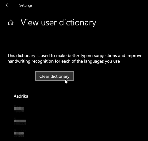 صورة لـ كيفية إضافة أو إزالة الكلمات من القاموس في نظام التشغيل Windows 10 | add-words-to-dictionary-wind10-clear-dictionary-DzTechs