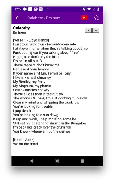 صورة لـ أفضل تطبيقات كلمات الأغاني للـ Android (لسنة 2023) | all-lyrics-DzTechs