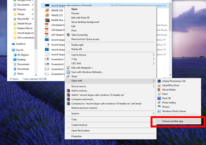 صورة لـ كيفية تغيير وإعادة تعيين واستبدال اقترانات الملفات في نظام التشغيل Windows 10 | change-reset-replace-file-associations-windows-10-choose-another-app-DzTechs