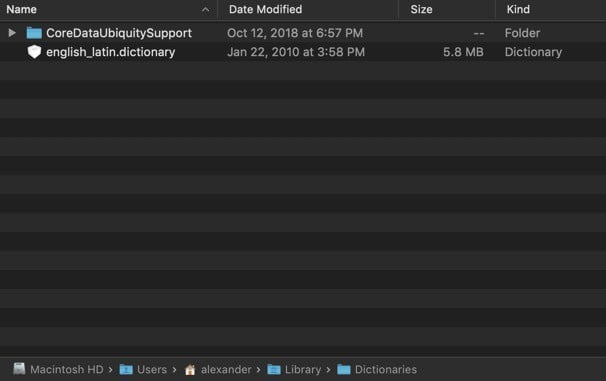 صورة لـ تخصيص تطبيق القاموس على نظام macOS | customize-dictionary-app-macos-dictionaries-folder-DzTechs