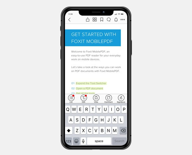 صورة لـ أفضل تطبيقات قراءة ملفات PDF لأجهزة iPad و iPhone | foxit-DzTechs