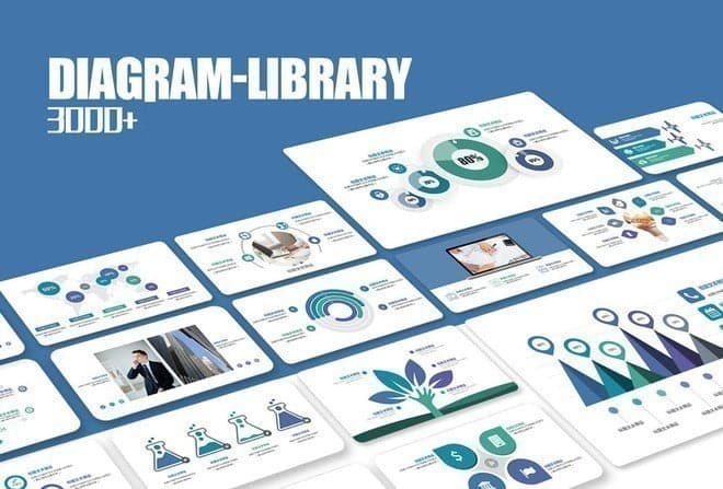 صورة لـ قم بتجهيز عرض PowerPoint التقديمي الخاص بك باستخدام iSlide | islide-diagram-library-1-DzTechs