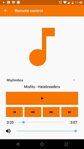 صورة لـ كيفية التحكم عن بعد بجهاز Ubuntu من هاتف Android | kde-connect-android-multimedia-DzTechs