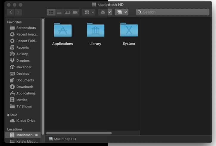صورة لـ كيفية جعل وضع الظلام في MacOS Mojave أكثر قتامة | make-dark-mode-darker-finder-sample-comparison-DzTechs