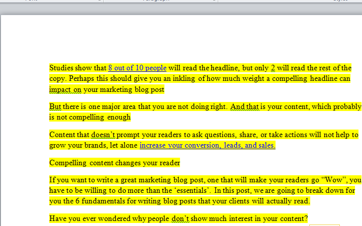 صورة لـ كيفية نسخ ولصق نص من تحديدات نصية متعددة في Microsoft Word | microsoft-word-final-copy-DzTechs