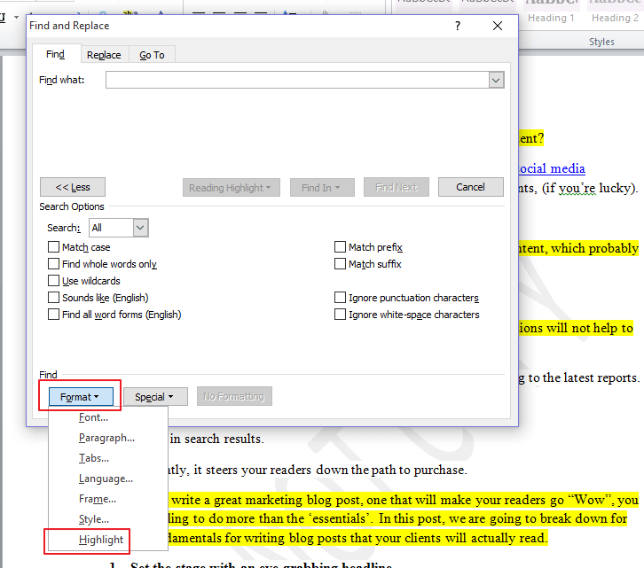 صورة لـ كيفية نسخ ولصق نص من تحديدات نصية متعددة في Microsoft Word | microsoft-word-format-1-DzTechs