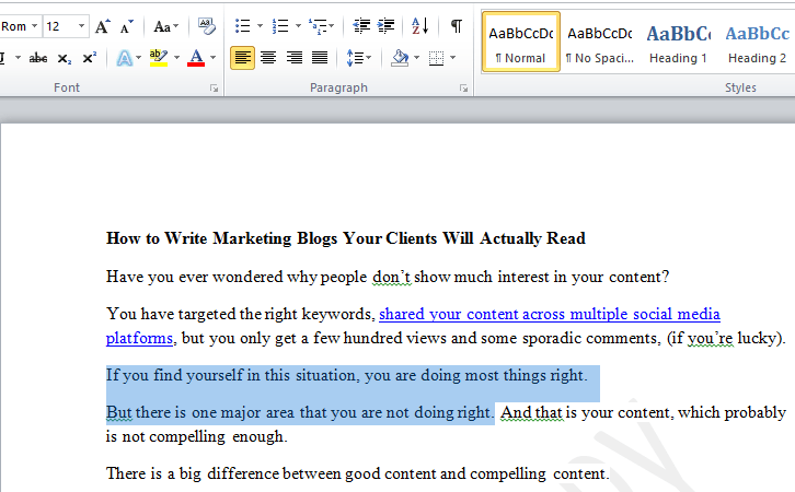 صورة لـ كيفية نسخ ولصق نص من تحديدات نصية متعددة في Microsoft Word | microsoft-word-spike-1-DzTechs