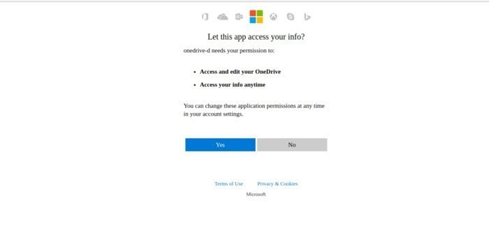 صورة لـ كيفية مزامنة Microsoft OneDrive مع نظام Linux | ms-auth-DzTechs