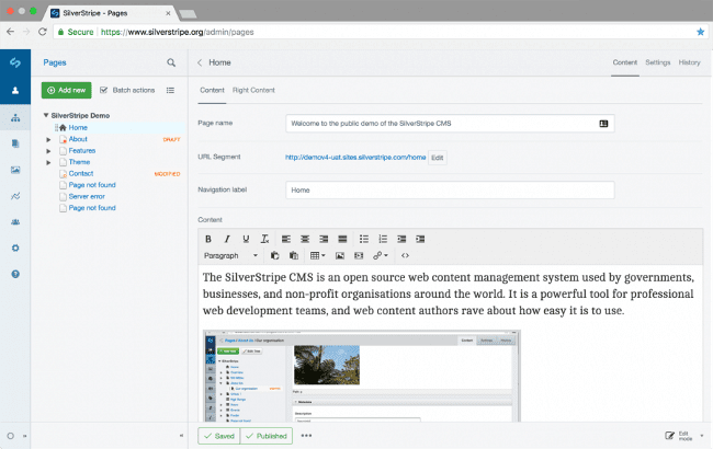 صورة لـ أفضل الأدوات لبناء مواقع الويب المفتوحة المصدر | open-source-website-builder-silverstrip-DzTechs