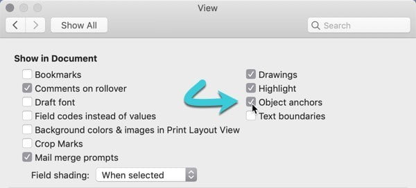 صورة لـ كيفية وضع الصور في Microsoft Word بالطريقة التي تريدها | place-images-in-word-properly-show-object-anchors-DzTechs