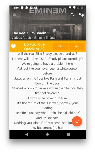 صورة لـ أفضل تطبيقات كلمات الأغاني للـ Android (لسنة 2023) | quicklyric-DzTechs