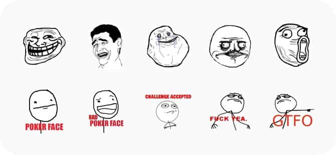 صورة لـ أفضل تطبيقات الملصقات للـ WhatsApp (2023) | rage-meme-glow-app-DzTechs