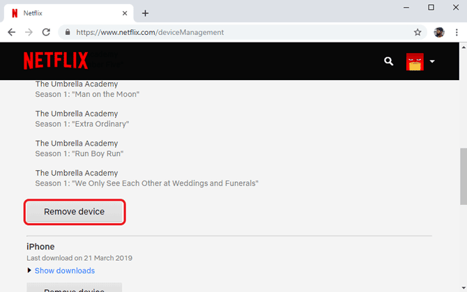 صورة لـ إصلاح خطأ Netflix: لقد قمت بالتحميل على العديد من الأجهزة | remove-devices-DzTechs