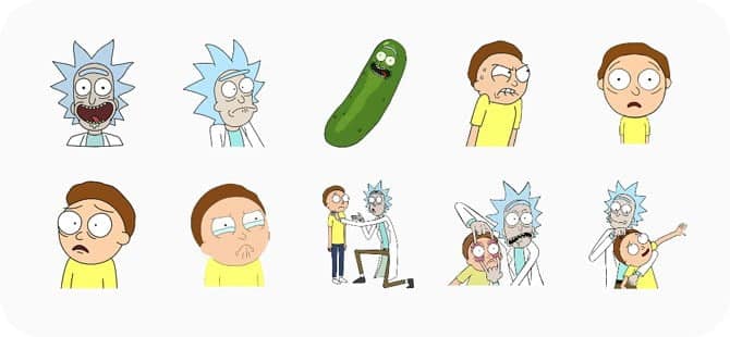 صورة لـ أفضل تطبيقات الملصقات للـ WhatsApp (2023) | rick-and-morty-DzTechs