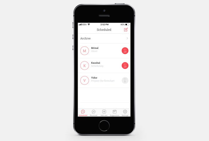 صورة لـ أفضل 10 تطبيقات لجعل الرسائل النصية تلقائية | scheduled-DzTechs