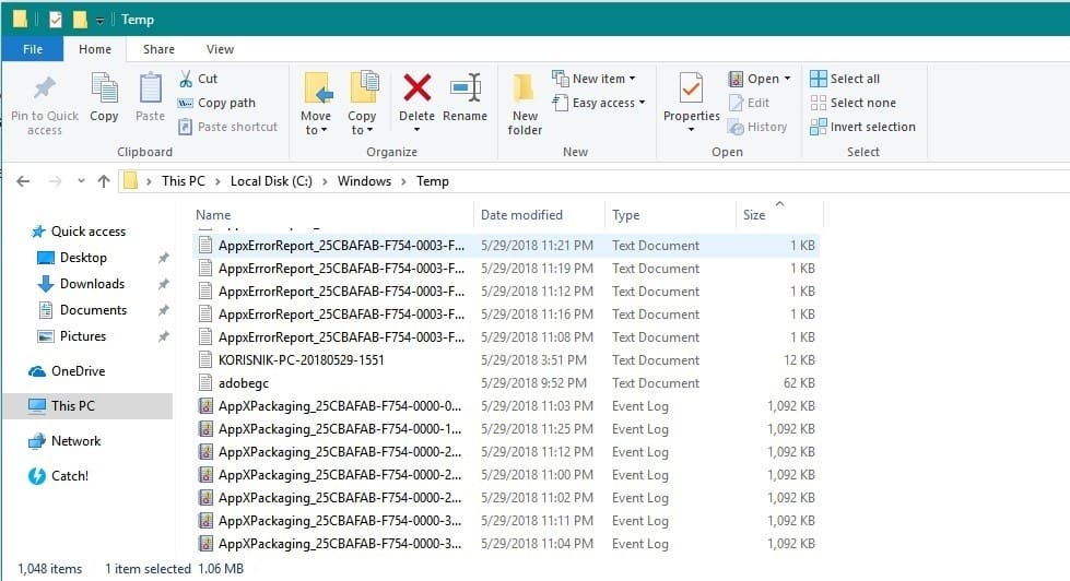 صورة لـ تعبئة مجلد temp بسرعة مع ملفات AppXDeploymentServer و AppXPackaging | sddd