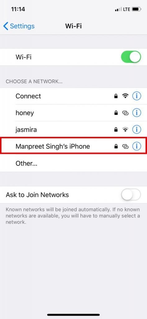 صورة لـ كيفية مشاركة كلمة المرور Wifi من iPhone إلى أجهزة iOS الأخرى (iOS 12) | share-wifi-password-473x1024-DzTechs