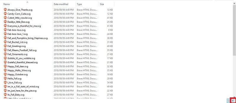صورة لـ كيفية عرض صور مصغرة لملفات SVG في مستكشف Window | svg-setup-file-explorer-view-DzTechs