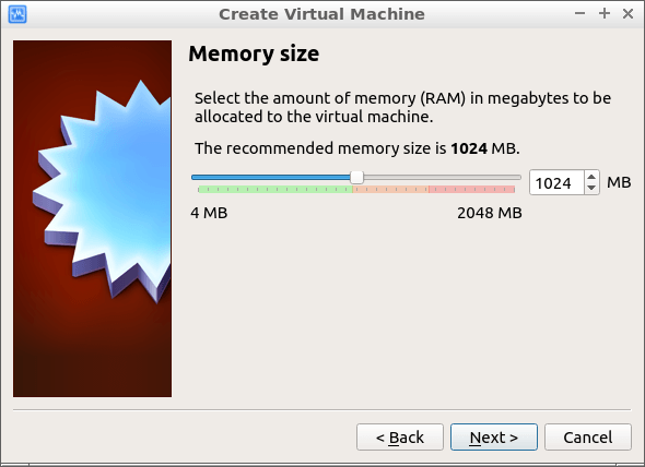 صورة لـ كيفية تثبيت وتشغيل VirtualBox على نظام Ubuntu | virtualbox-ubuntu-new-machine-allocate-memory-DzTechs