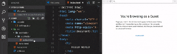 صورة لـ 13 من أفضل إضافات Visual Studio Code يجب أن تجربها | vs-code-extension-live-server-DzTechs