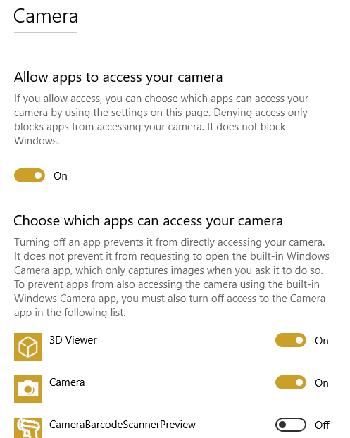 صورة لـ كيف يمكن اصلاح عدم عمل كاميرا ويب على Windows 10 | webcam-troubleshooting-allow-apps-access-DzTechs
