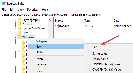 صورة لـ كيفية تعطيل أو تمكين Cortana على شاشة القفل في Windows 10 | win10-disable-cortana-on-lockscreen-create-new-key-DzTechs