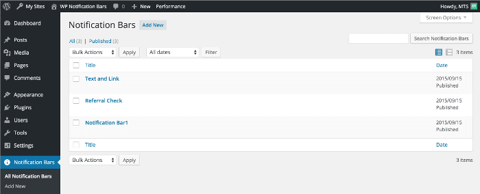 صورة لـ أفضل إضافات التنبيهات والإشعارات في WordPress | wp-notification-04-wp-notification-bars-DzTechs