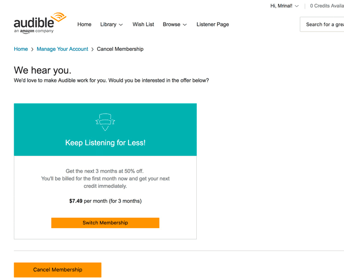 صورة لـ كيفية إلغاء الاشتراك في تطبيق Audible بسهولة | A-Simple-Trick-to-Get-50-Discount-on-Audible-for-Three-Months1-DzTechs