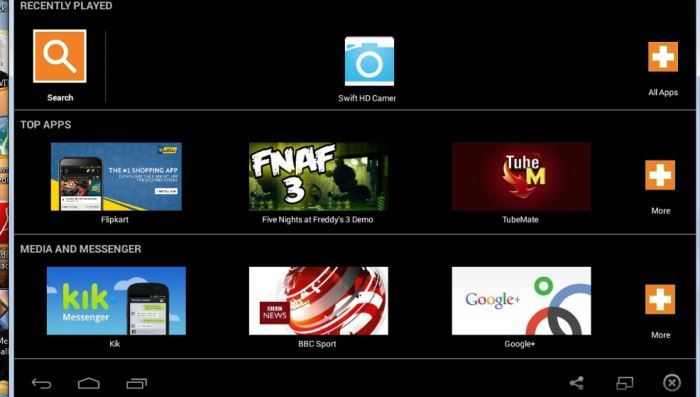 صورة لـ أفضل مُحاكيات Android لتشغيل تطبيقات Android على Windows | Android-Emulators-Bluestacks-user-interface-DzTechs
