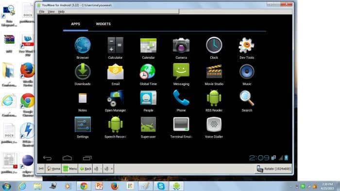 صورة لـ أفضل مُحاكيات Android لتشغيل تطبيقات Android على Windows | Android-Emulators-Youwave-menu-DzTechs