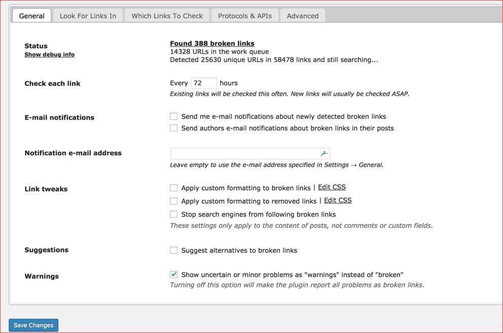 صورة لـ أفضل إضافات WordPress للمدونات ومواقع الأعمال في 2023 | Broken-Link-checker-WP-DzTechs