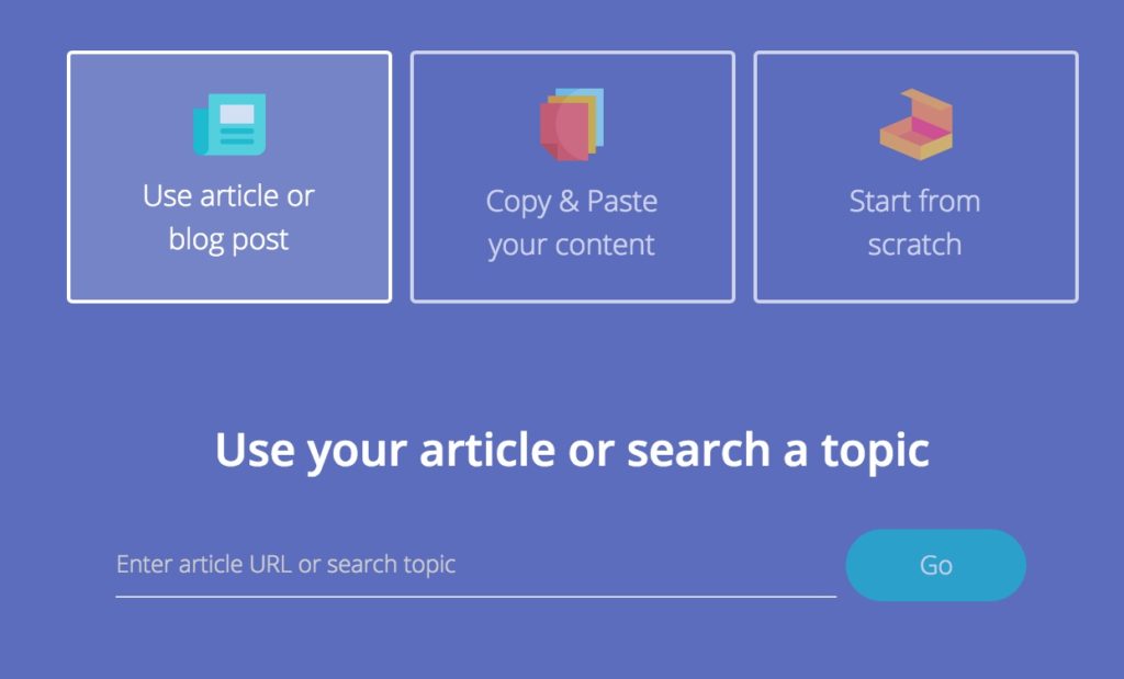 صورة لـ كيفية إنشاء مقاطع الفيديو من مقالات مدونتك – باستخدام Lumen5 | Convert-blog-post-into-Video-1024x619-DzTechs