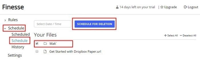 صورة لـ كيفية حذف ملفات Dropbox الخاصة بك في وقت مجدول | Delete-SetUp-DzTechs