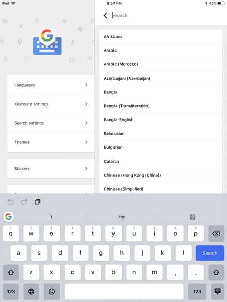 صورة لـ أفضل تطبيقات لوحة المفاتيح على الـ iPad للحصول على ميزات إضافية | Gboard-DzTechs