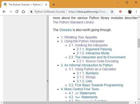 صورة لـ أفضل 5 مواقع لتعلم لغة Python على الإنترنت مجاناً | Python-Org-Tut-List-3-7-DzTechs