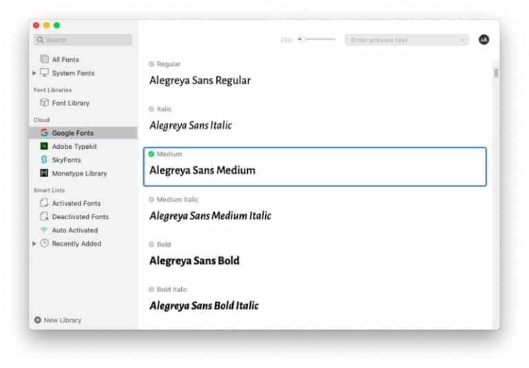 صورة لـ قائمة بأفضل تطبيقات إدارة الخطوط على الـ Mac | RightFont-One-DzTechs
