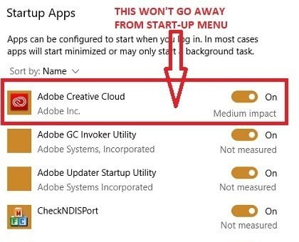 صورة لـ كيفية إلغاء تثبيت منتجات Adobe Creative Cloud من كمبيوتر بنظام Windows 10 | Start-up-Apps-AdobeCC-DzTechs