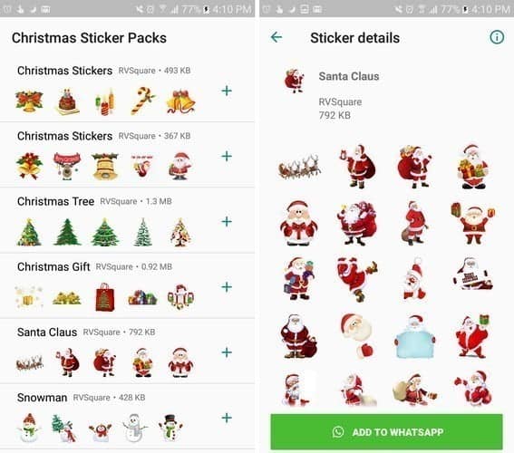 صورة لـ مجموعة من أفضل حزم المُلصقات لـ WhatsApp | Stickers-Xmas-DzTechs