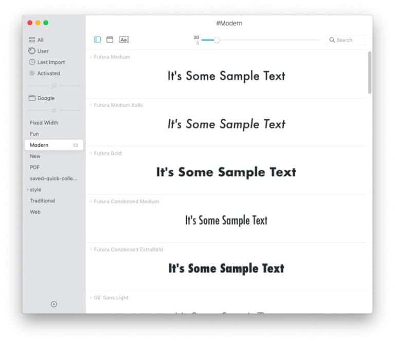 صورة لـ قائمة بأفضل تطبيقات إدارة الخطوط على الـ Mac | Typeface-One-DzTechs