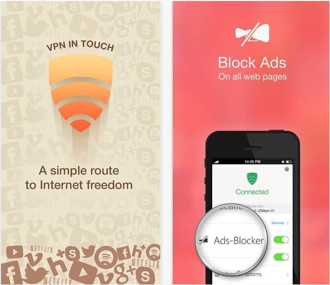 صورة لـ أفضل 10+ تطبيقات iPhone لزيادة سرعة الإنترنت | VPN-IN-Touch-DzTechs