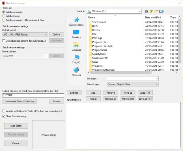 صورة لـ 5 أدوات مفيدة لتحرير دفعة مُتعددة من الصور في Windows | Windows-Batch-Irfanview-Options-DzTechs