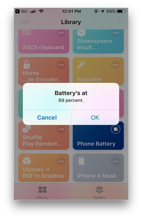 صورة لـ 20 من الاختصارات المفيدة لتطبيق Apple Shortcuts على iOS 12 | battery-phone-1-DzTechs