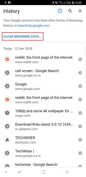 صورة لـ كيفية التحقق من كلمات السر المحفوظة في Chrome Mobile | clear-browsing-DzTechs