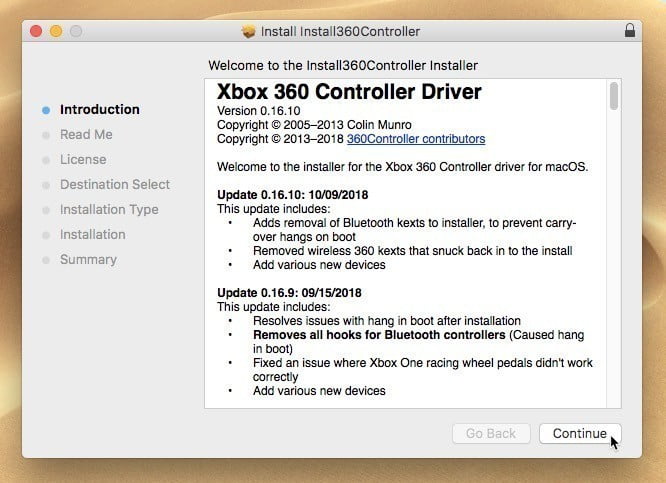 صورة لـ كيفية توصيل وحدة تحكم Xbox One إلى جهاز MacOS | connect-xbox-one-controller-to-mac-controller-installer-start-DzTechs