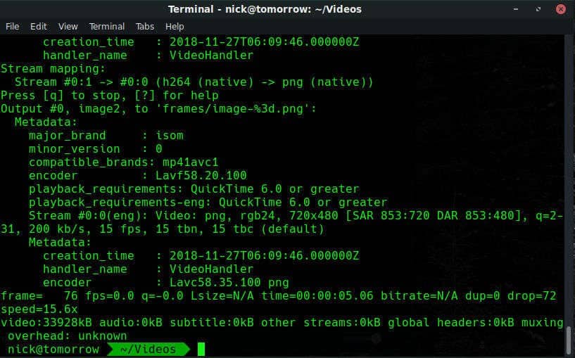 صورة لـ كيفية إنشاء ملف GIF من ملف فيديو باستخدام VLC و GIMP | ffmpeg-video-to-frames-DzTechs
