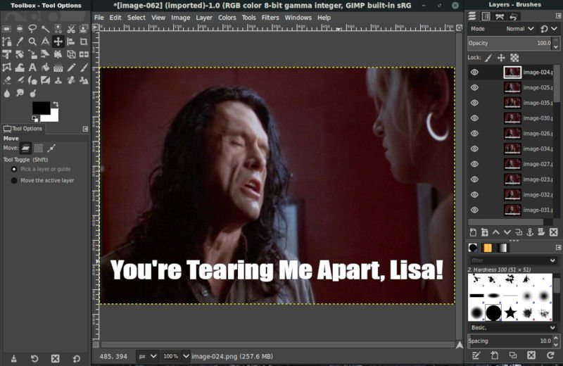 صورة لـ كيفية إنشاء ملف GIF من ملف فيديو باستخدام VLC و GIMP | gimp-frames-edited-DzTechs